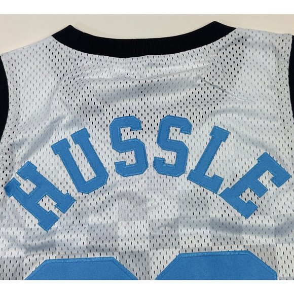 Nipsey Hussle #60 Crenshaw Headgear Classics Mens XL White Gray Checkered Jersey - Picture 11 of 11